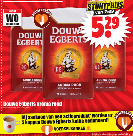 Douwe Egberts   koffie folder aanbieding bij  Dirk - details