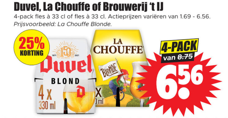 Duvel   speciaalbier folder aanbieding bij  Dirk - details