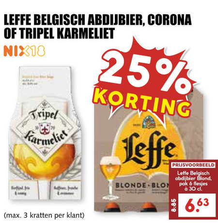 Leffe   speciaalbier, krat bier folder aanbieding bij  MCD Supermarkt Basis - details