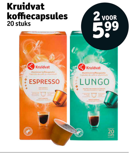 Kruidvat Huismerk   koffiecups folder aanbieding bij  Kruidvat - details