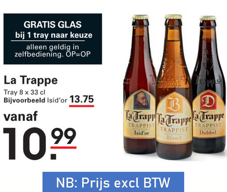 La Trappe   speciaalbier folder aanbieding bij  Sligro - details