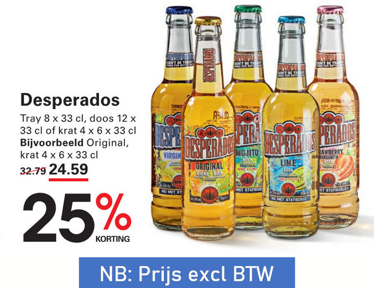 Desperados   speciaalbier folder aanbieding bij  Sligro - details