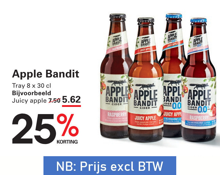 Apple bandit   appelcider folder aanbieding bij  Sligro - details