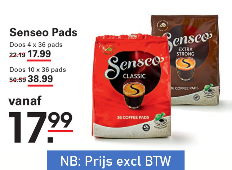 Douwe Egberts Senseo   koffiepad folder aanbieding bij  Sligro - details