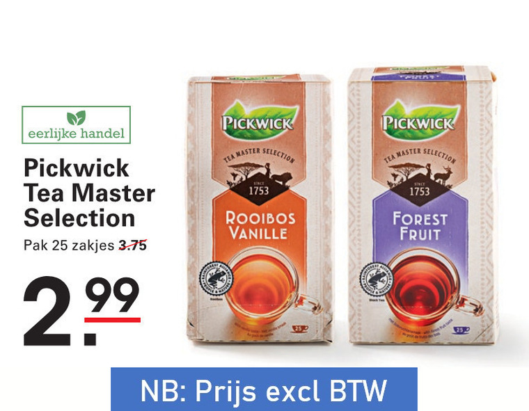 Pickwick   thee folder aanbieding bij  Sligro - details