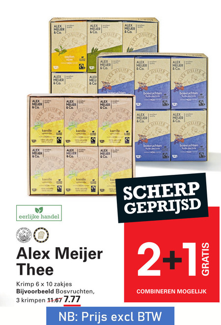 Alex Meijer   thee folder aanbieding bij  Sligro - details