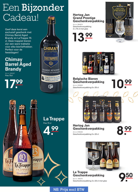 La Trappe   speciaalbier folder aanbieding bij  Sligro - details