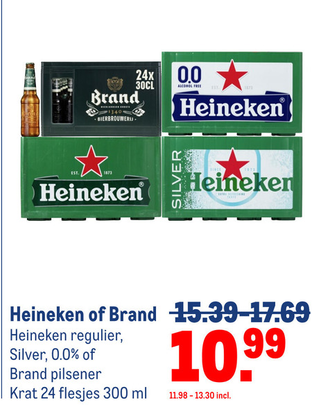 Heineken 0.0   krat bier folder aanbieding bij  Makro - details