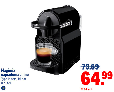 Magimix   nespresso apparaat folder aanbieding bij  Makro - details