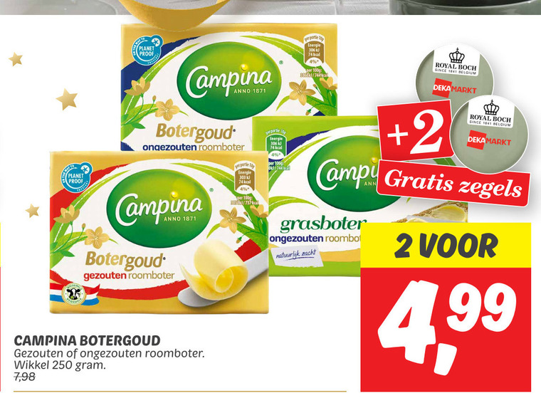 Campina   roomboter folder aanbieding bij  Dekamarkt - details