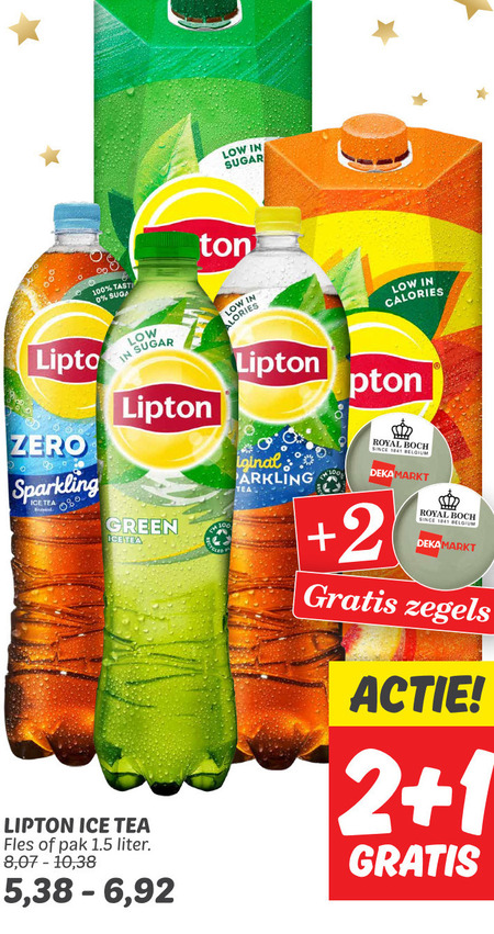 Lipton   ice tea folder aanbieding bij  Dekamarkt - details