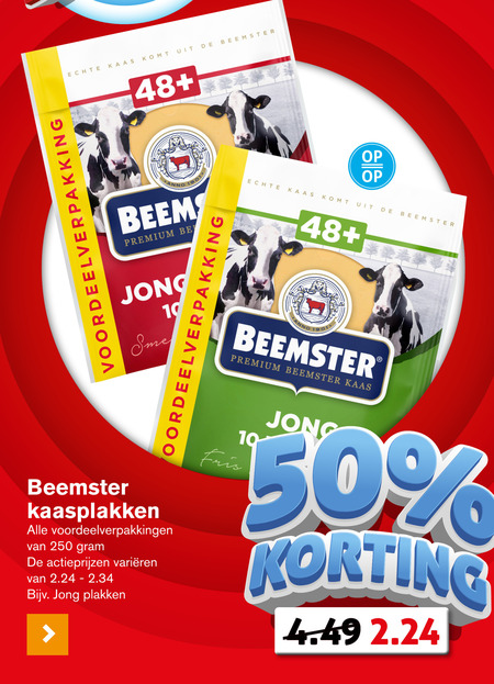 Beemster   kaasplakken folder aanbieding bij  Hoogvliet - details