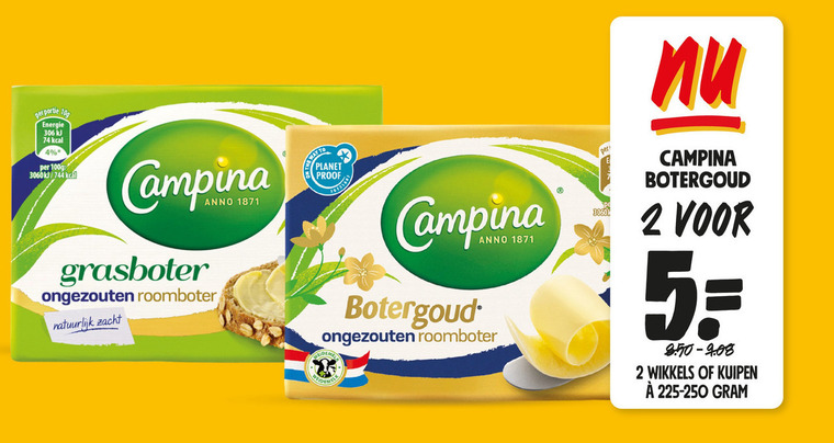 Campina   roomboter folder aanbieding bij  Jumbo - details