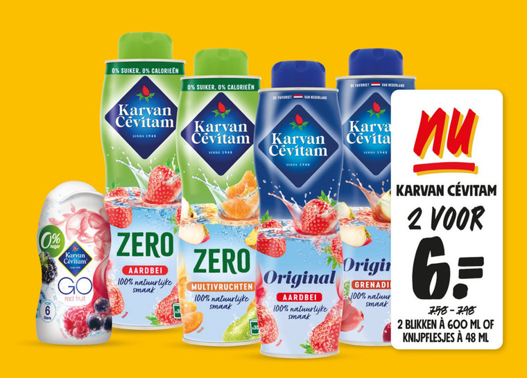 Karvan Cevitam   limonadesiroop folder aanbieding bij  Jumbo - details