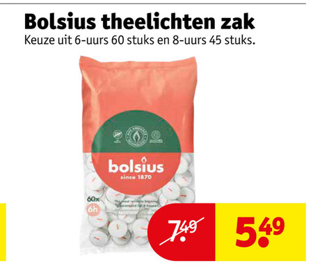 Bolsius   theelicht folder aanbieding bij  Kruidvat - details