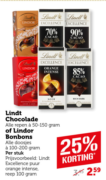 Lindt   chocolade folder aanbieding bij  Coop - details