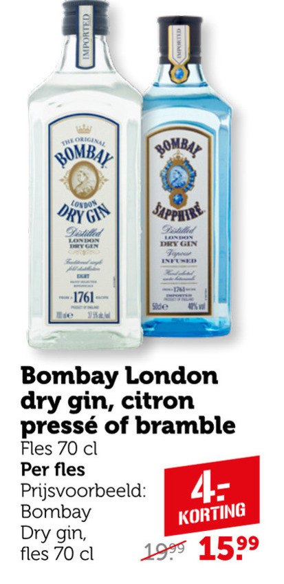 Bombay Sapphire   gin folder aanbieding bij  Coop - details