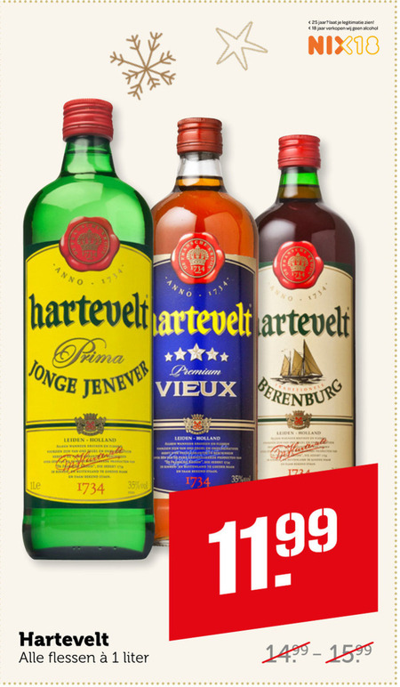 Hartevelt   vieux, jenever folder aanbieding bij  Coop - details