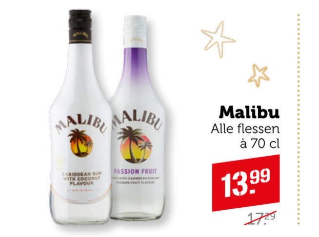 Malibu   likeur folder aanbieding bij  Coop - details