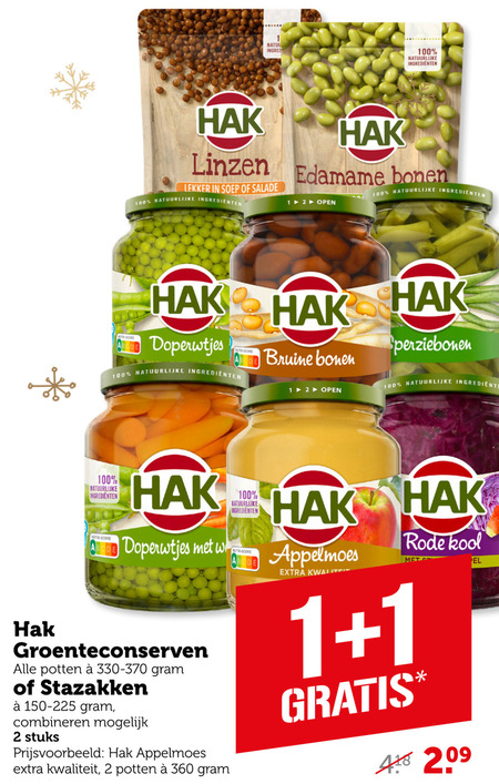 Hak   groenteconserven folder aanbieding bij  Coop - details