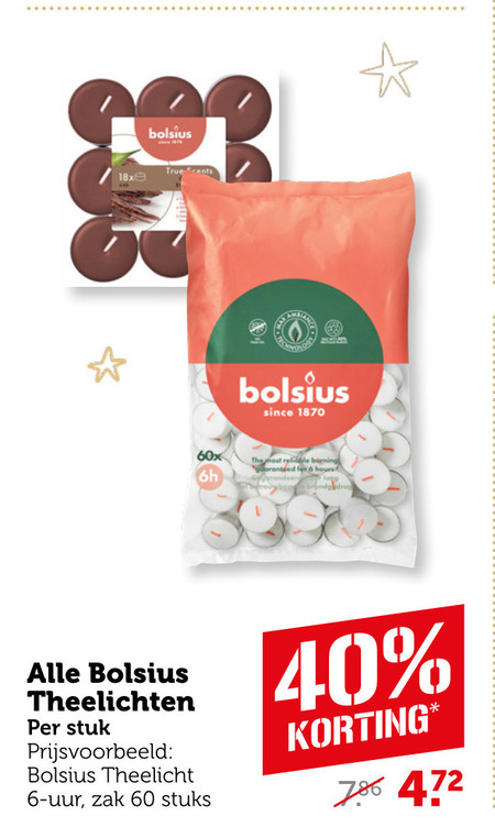 Bolsius   theelicht folder aanbieding bij  Coop - details