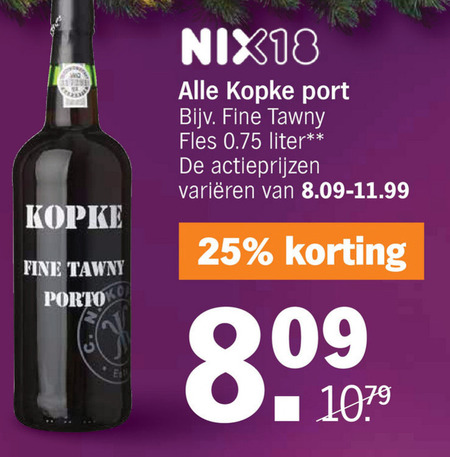 Kopke   port folder aanbieding bij  Albert Heijn - details