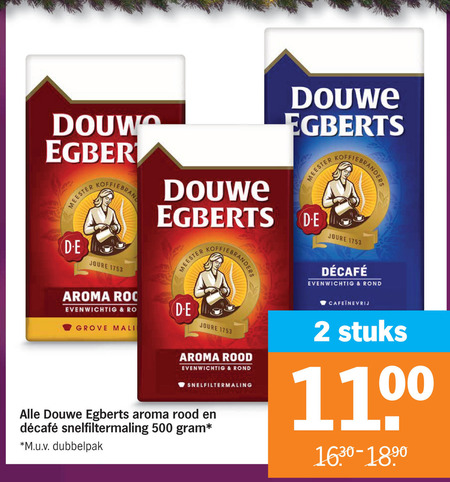 Douwe Egberts   koffie folder aanbieding bij  Albert Heijn - details