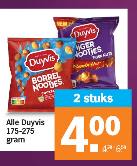 Duyvis   borrelnootjes folder aanbieding bij  Albert Heijn - details