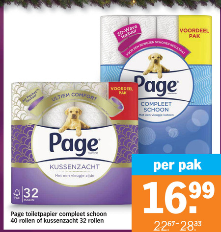 Page   toiletpapier folder aanbieding bij  Albert Heijn - details