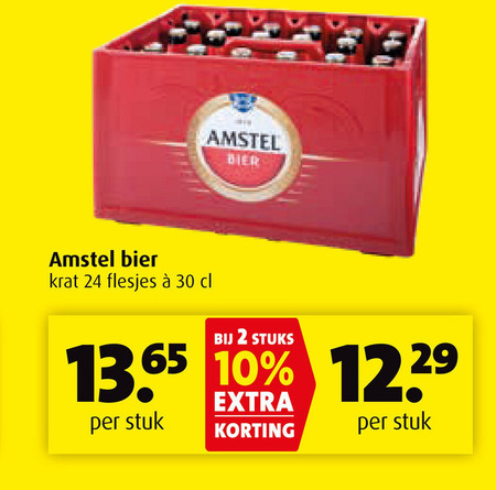 Amstel   krat bier folder aanbieding bij  Boni - details