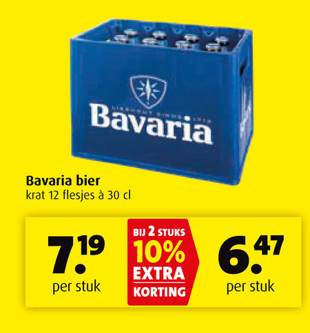 Bavaria   krat bier folder aanbieding bij  Boni - details