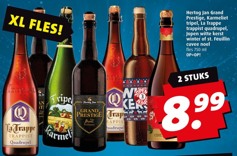 La Trappe   speciaalbier folder aanbieding bij  Boni - details