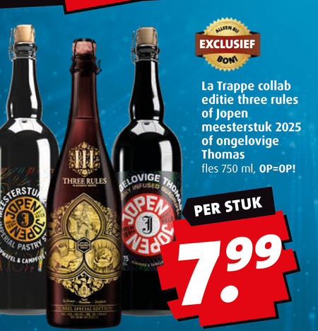 La Trappe   speciaalbier folder aanbieding bij  Boni - details