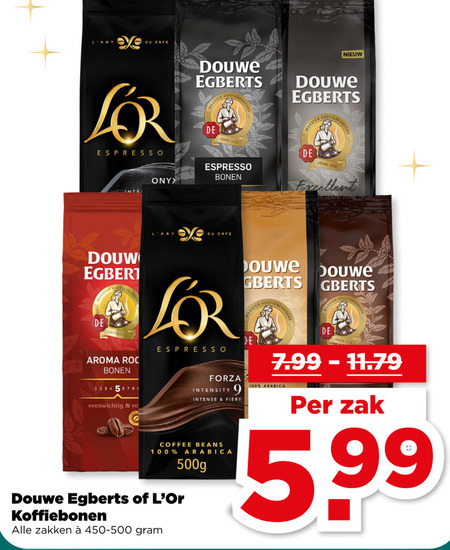 Douwe Egberts L Or   koffiebonen folder aanbieding bij  Plus - details