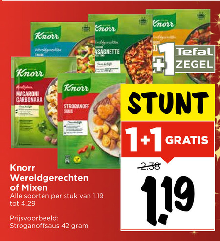 Knorr   maaltijdmix folder aanbieding bij  Vomar - details