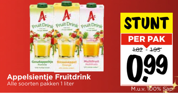 Appelsientje   fruitdrank folder aanbieding bij  Vomar - details