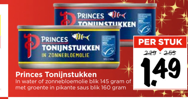 Princes   tonijn in blik folder aanbieding bij  Vomar - details