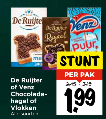 De Ruijter   hagelslag, boterhamvlokken folder aanbieding bij  Vomar - details