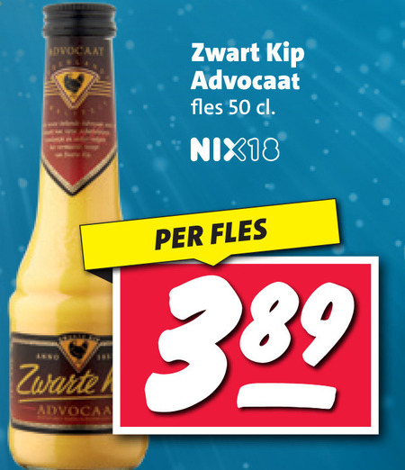 Zwarte Kip   advocaat folder aanbieding bij  Nettorama - details