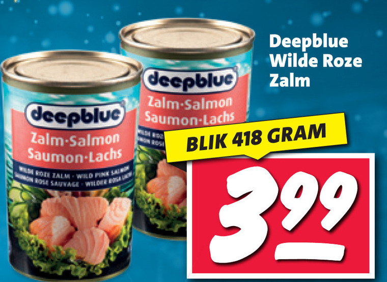 Deepblue   zalm in blik folder aanbieding bij  Nettorama - details