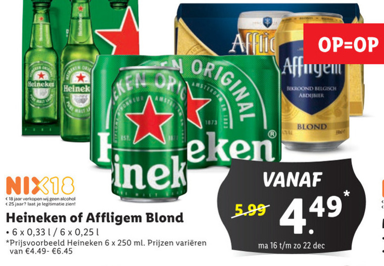 Affligem   speciaalbier, blikje bier folder aanbieding bij  Lidl - details