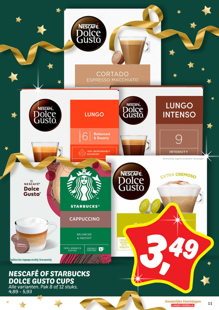 Starbucks   dolce gusto capsules folder aanbieding bij  Dekamarkt - details