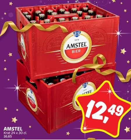 Amstel   krat bier folder aanbieding bij  Dekamarkt - details