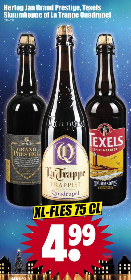 La Trappe   speciaalbier folder aanbieding bij  Dirk - details