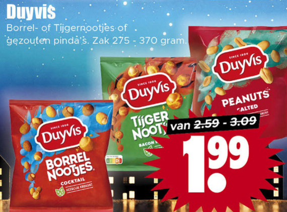 Duyvis   borrelnootjes folder aanbieding bij  Dirk - details