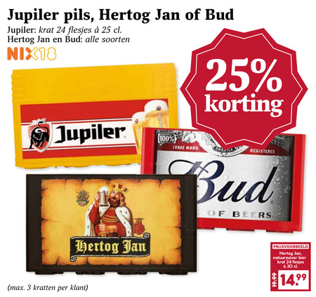 Jupiler   krat bier folder aanbieding bij  Boons Markt - details