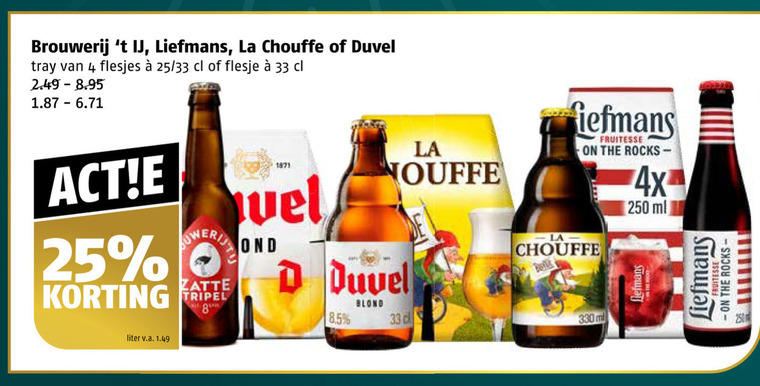 La Chouffe   speciaalbier folder aanbieding bij  Poiesz - details