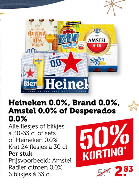 Heineken   blikje bier, alcoholvrij bier folder aanbieding bij  Coop - details