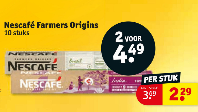 Nescafe   koffiecups folder aanbieding bij  Kruidvat - details