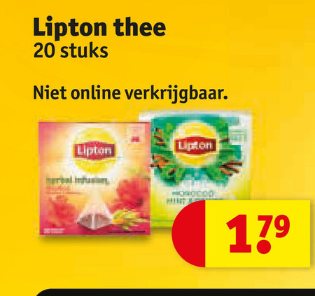 Lipton   thee folder aanbieding bij  Kruidvat - details